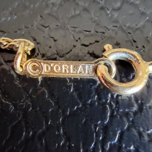 Vintage D’orlan Gold Plated Nefertiti Pendant and Necklace - Picture 4 of 4